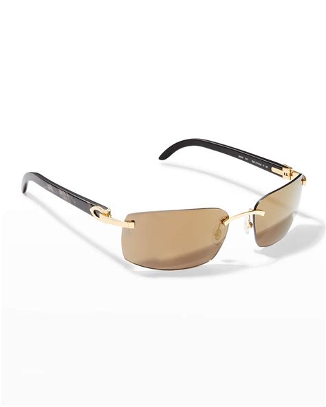 occhiali cartier rimless legno|Cartier Eyewear for Men .